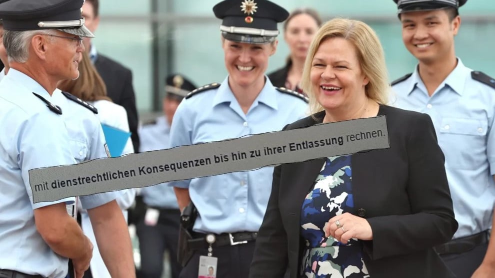 Faeser will Bundespolizei von AfD-Mitgliedern säubern